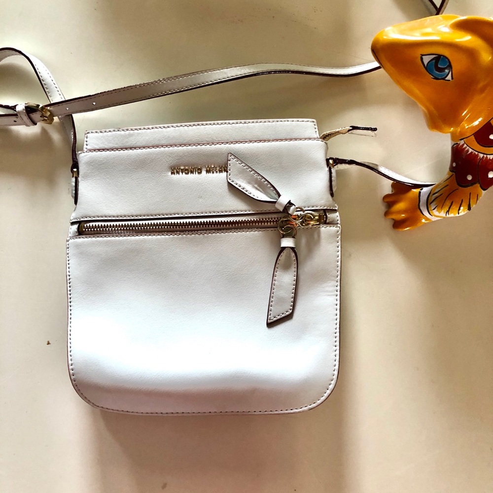 Antonio Melani white crossbody bag